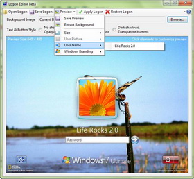 Windows 7 Logon Editor - skonfiguruj swj ekran logowania