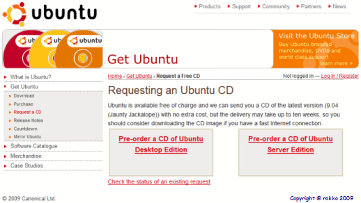 Pre-order a CD of Ubuntu Desktop Edition